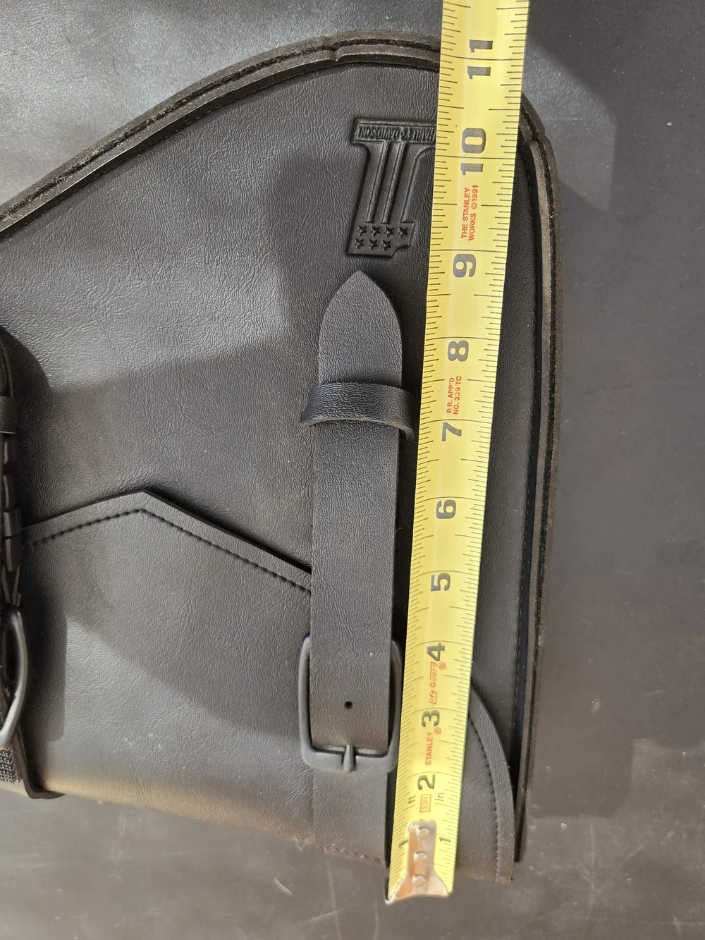 Leather Side Pouch Bag - Black
